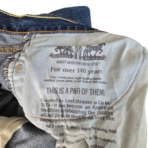 Levis Mens 505 Jeans Regular Fit Straight Leg Denim Jeans W38 L29 CM2100 - Picture 2 of 10